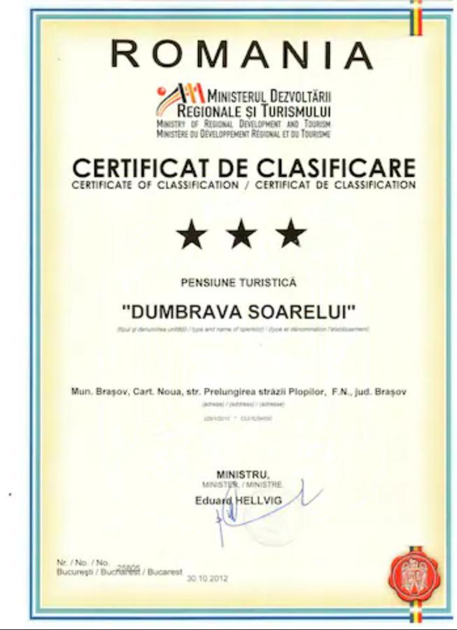 Dumbrava Soarelui 호텔 브라쇼브 외부 사진